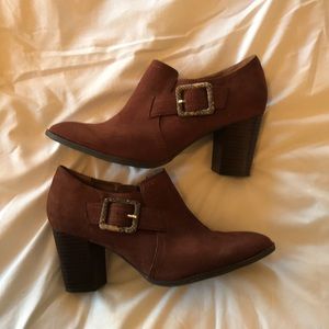 A2 by Aerosoles cognac high heeled shooties